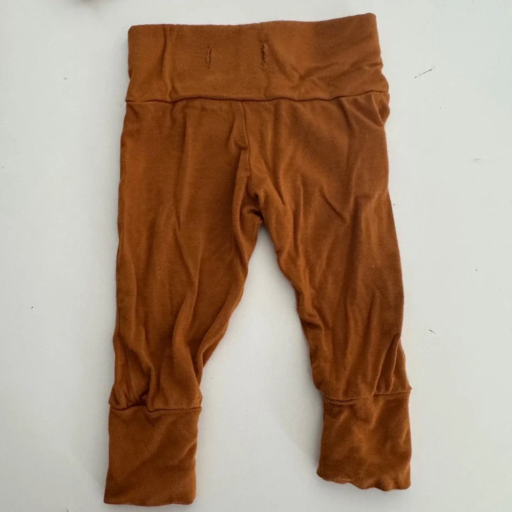 Rowan & Co Baby Bodysuit Pants Jogger Set Rust Copper Bamboo‎ Blend Outfit 3 6M